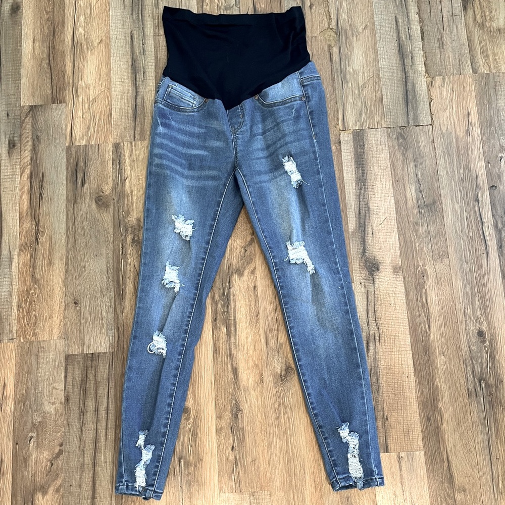 Blue Savvy Maternity Jeans Size Small